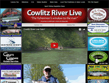 Tablet Screenshot of cowlitzriverlive.com